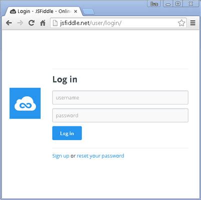 js fiddle|Create an account .